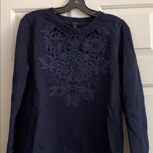 JCrew Appliqué Sweatshirt
